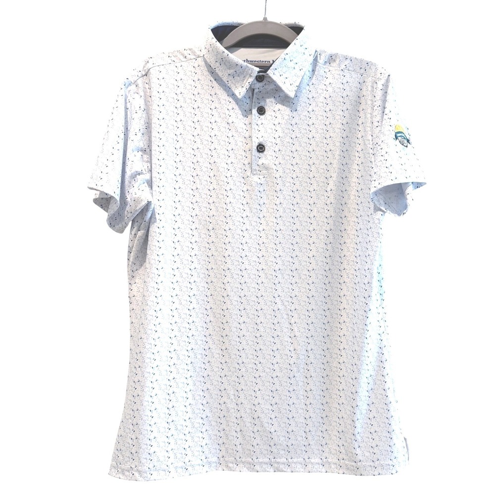 Northwestern Mutual Polo Shirt White Lemon Challenge Athleisure Golf Women Large - Picture 2 of 6